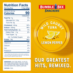 Bumble Bee primer plano textura del atún Lemon Pepper apetitoso