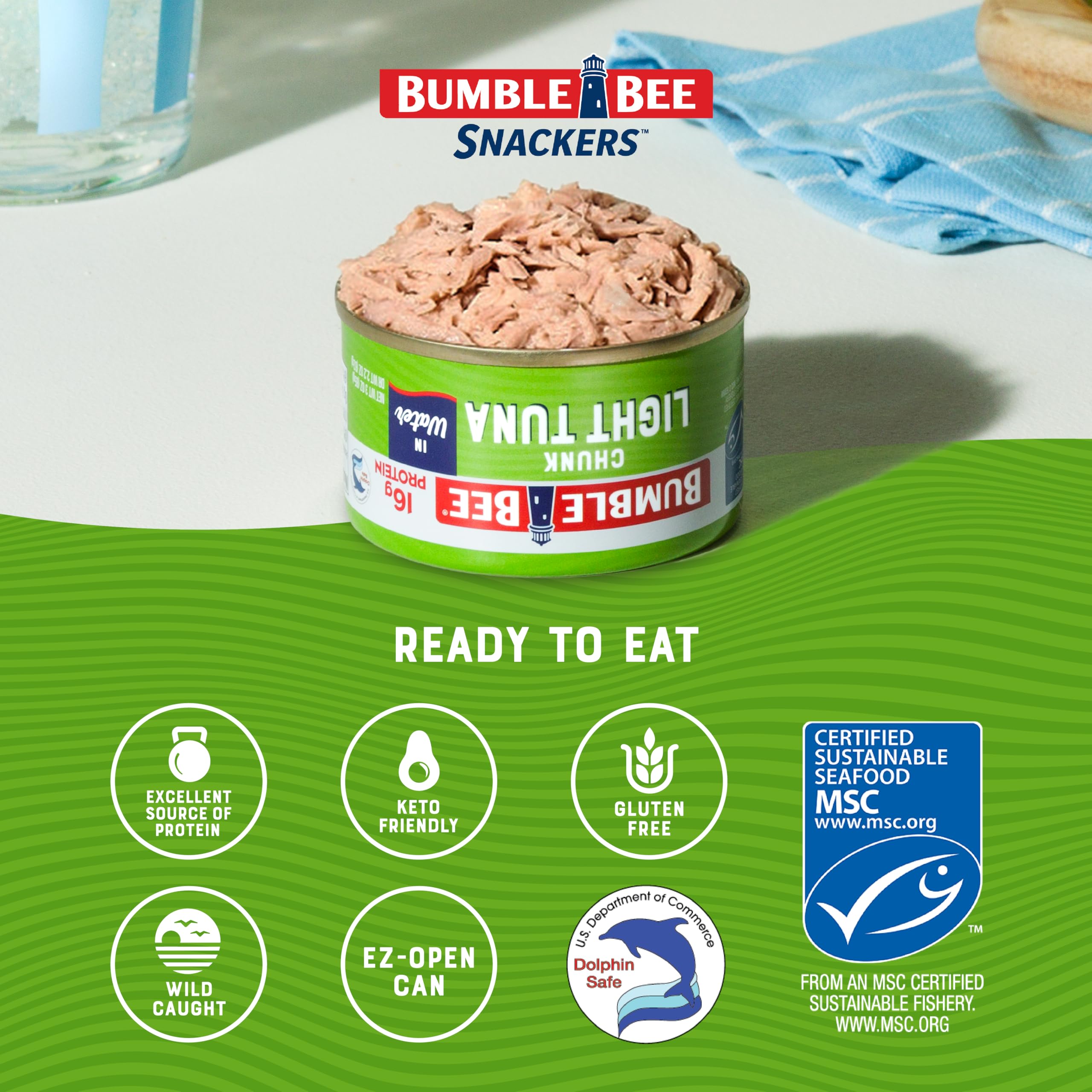 Bumble Bee atún en sandwich rápido, aporta proteína y sabor