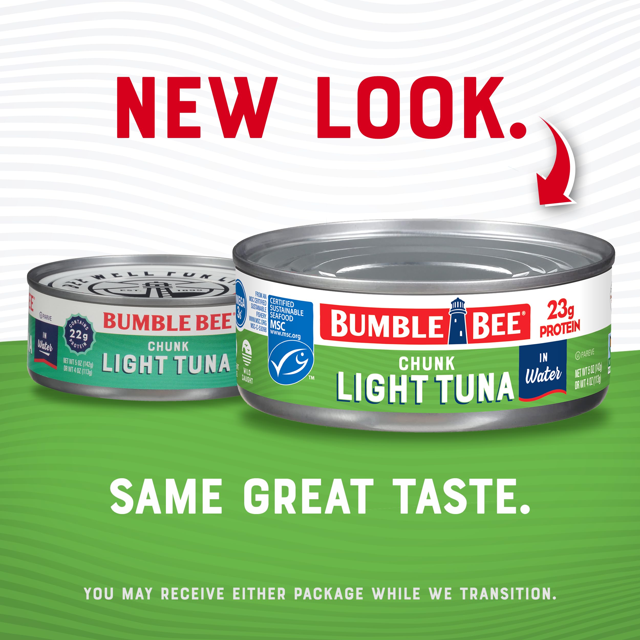 Bumble Bee pack de 48 latas almacenado en despensa para ahorro