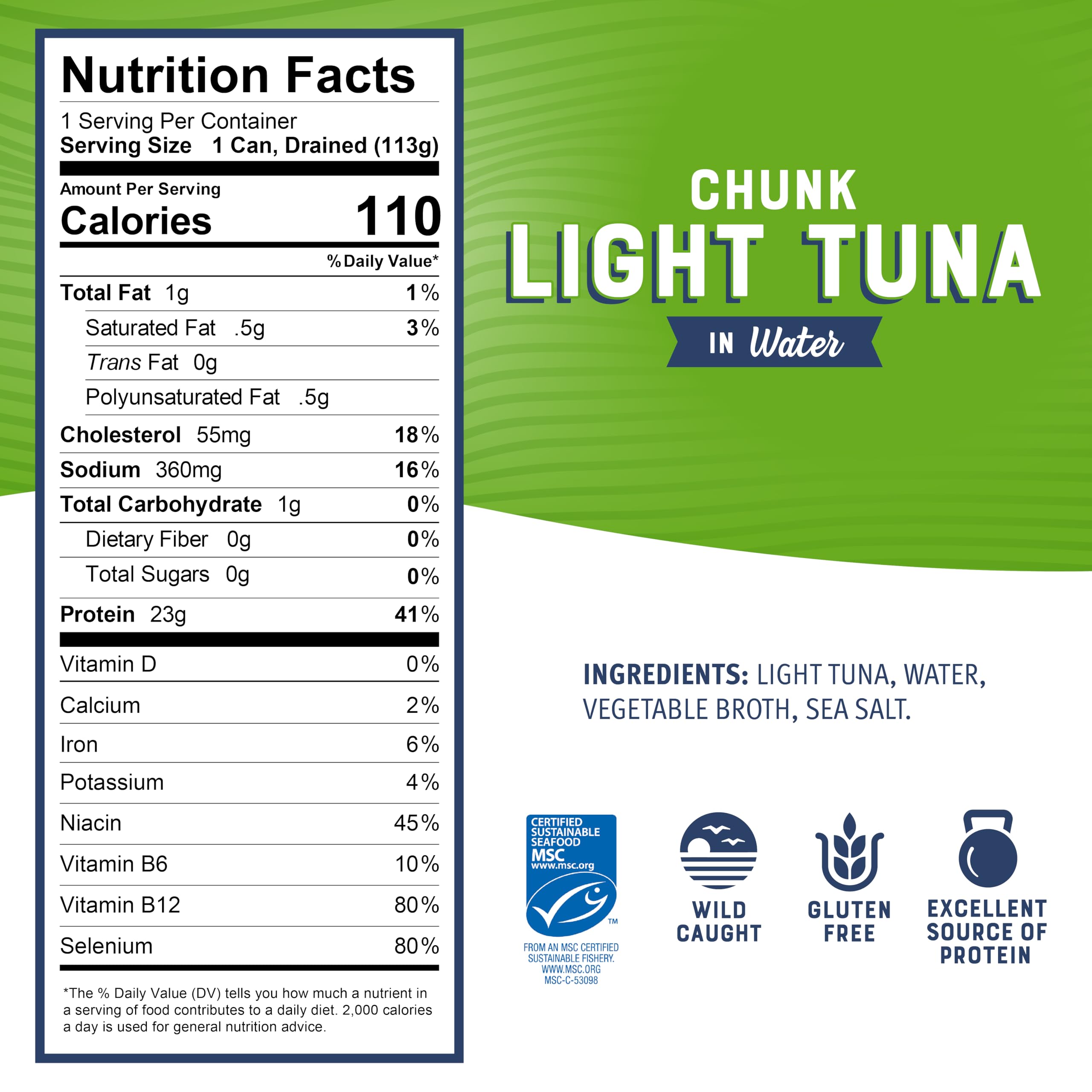 Bumble Bee porción servida en plato lista para consumir y nutritiva