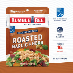 Bumble Bee pouch en mano para comparar tamaño y portabilidad