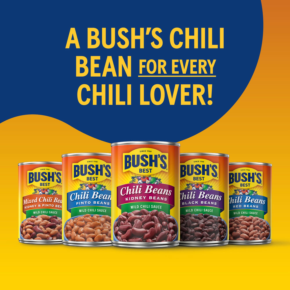 Bush's Best etiqueta nutricional destacando proteína y fibra