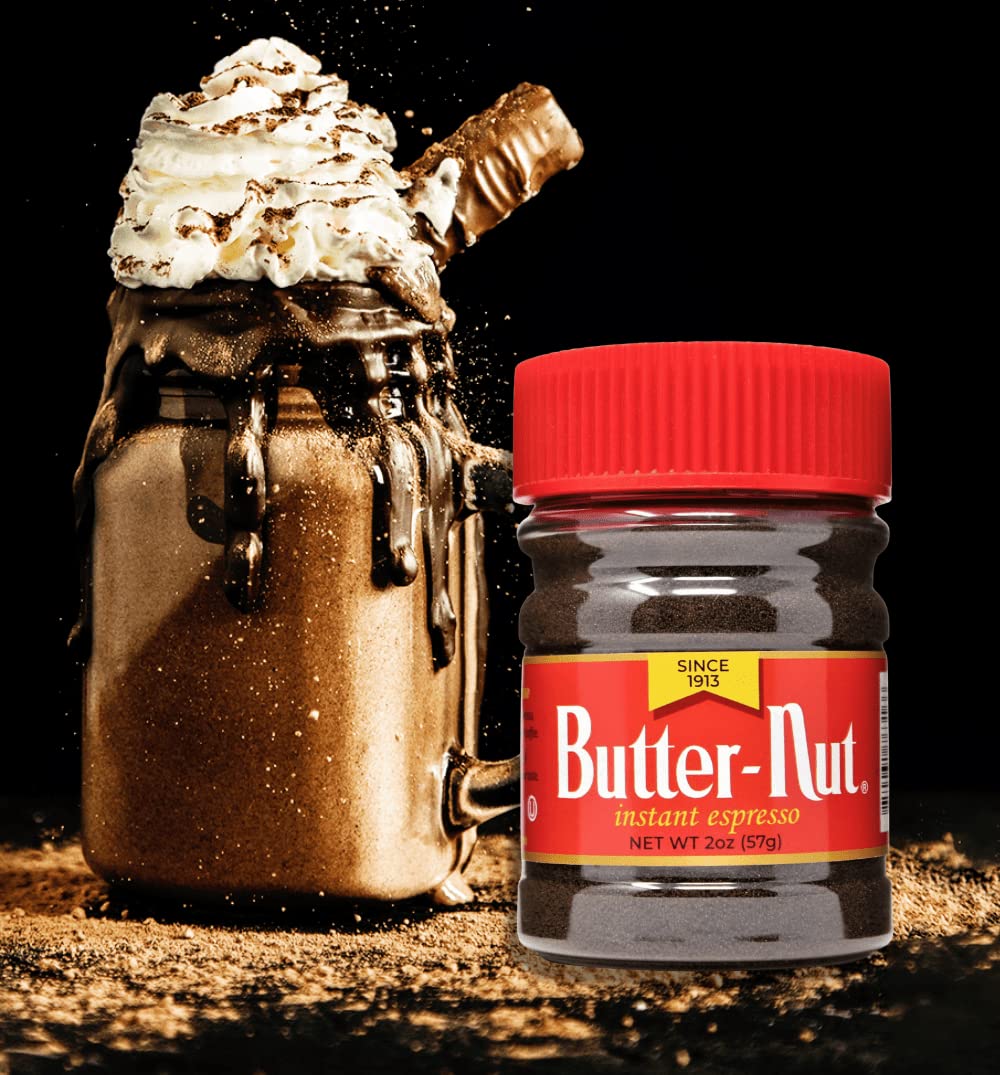 Butter-Nut junto a una mano para comparar tamaño y portabilidad