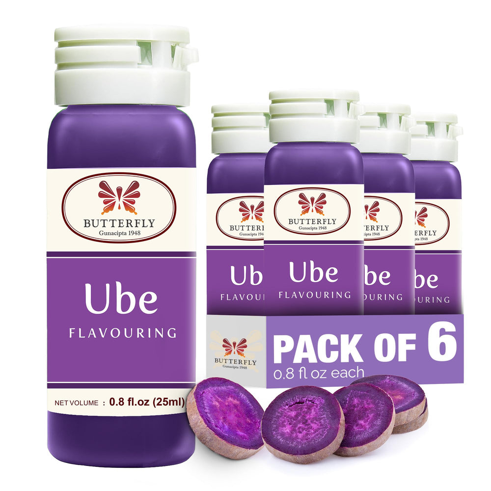 Butterfly Ube en cocina moderna junto a ingredientes, versatilidad en recetas