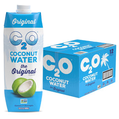 C2O embalaje frontal pack de 12 mostrando conveniencia y frescura