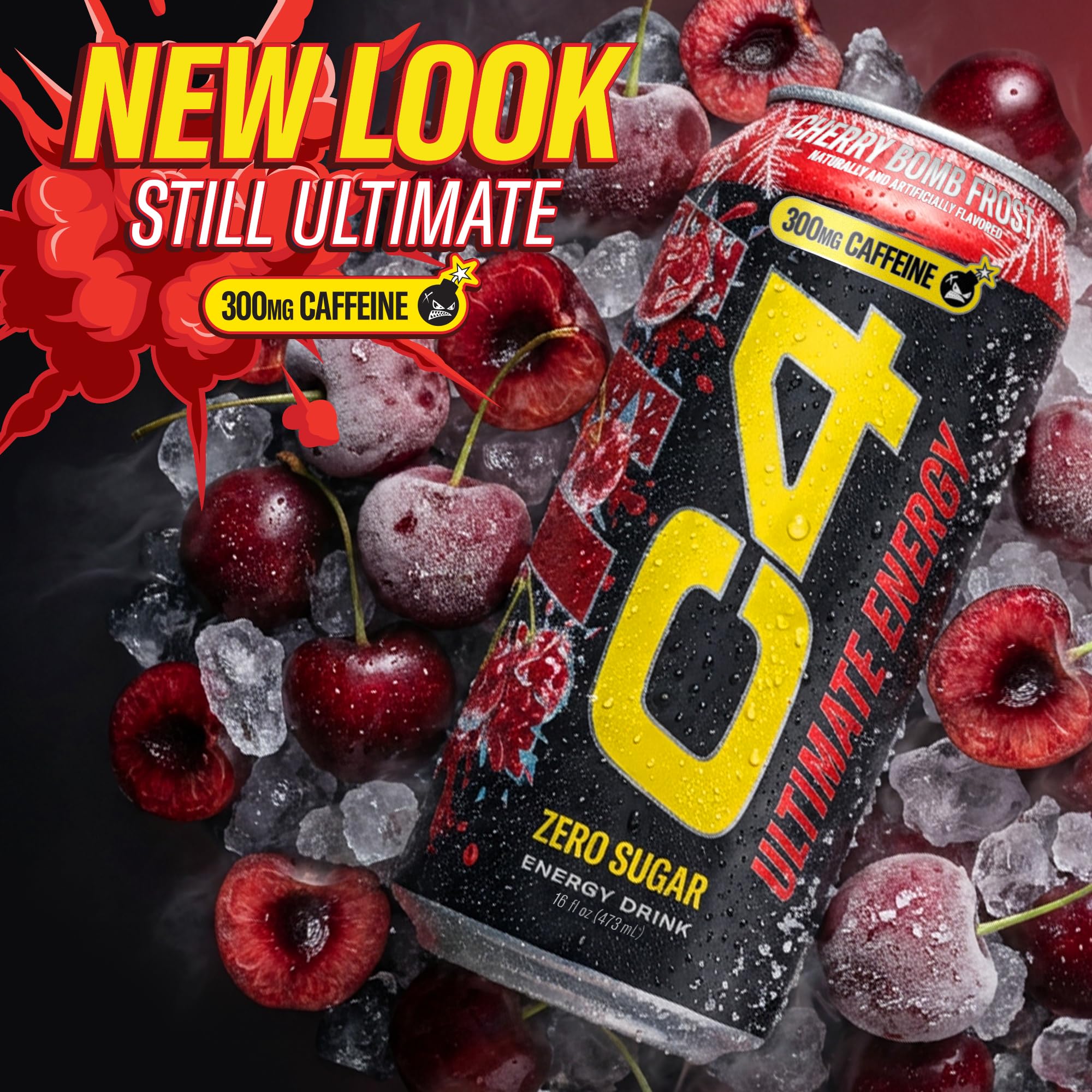 Pack de 12 C4 Cherry Bomb Frost ideal para abastecer entrenos y jornadas