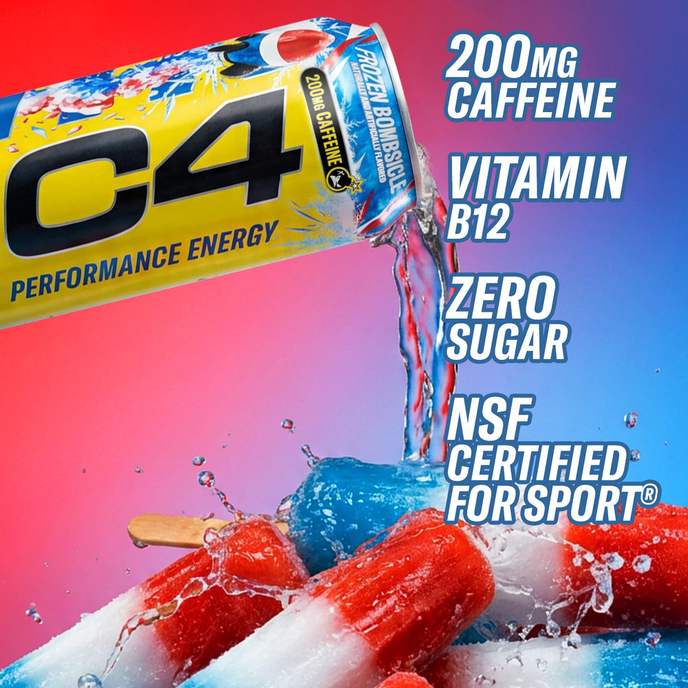 C4 pack de 12 latas organizado ideal para almacenamiento y consumo