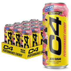 C4 lata JOLLY RANCHER Sandía vista frontal con diseño llamativo y energía rápida