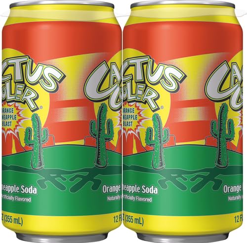 Cactus Cooler etiqueta legible con marca e información de ingredientes