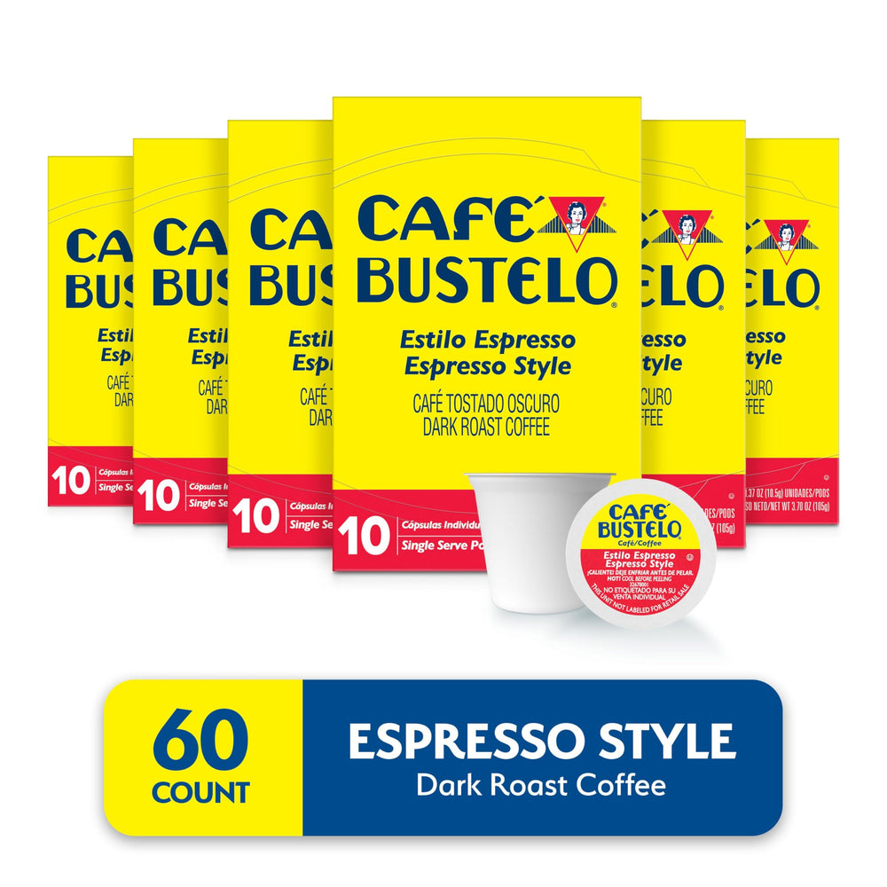 Café Bustelo close-up de una cápsula destacando sello y conservación del aroma