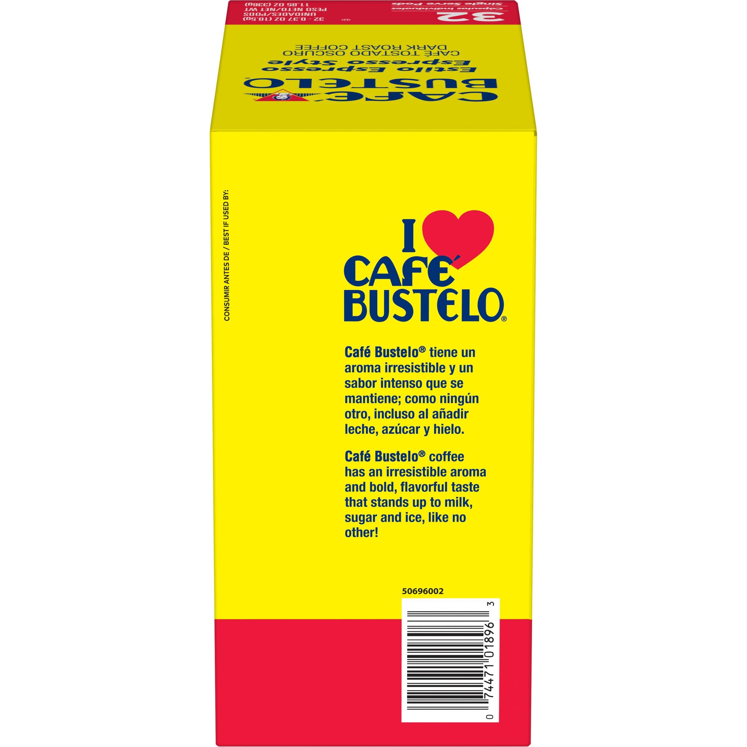 Café Bustelo textura de la crema en taza que resalta aroma