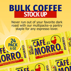 Café El Morro taza de espresso en mano, ilustra intensidad y crema atractiva
