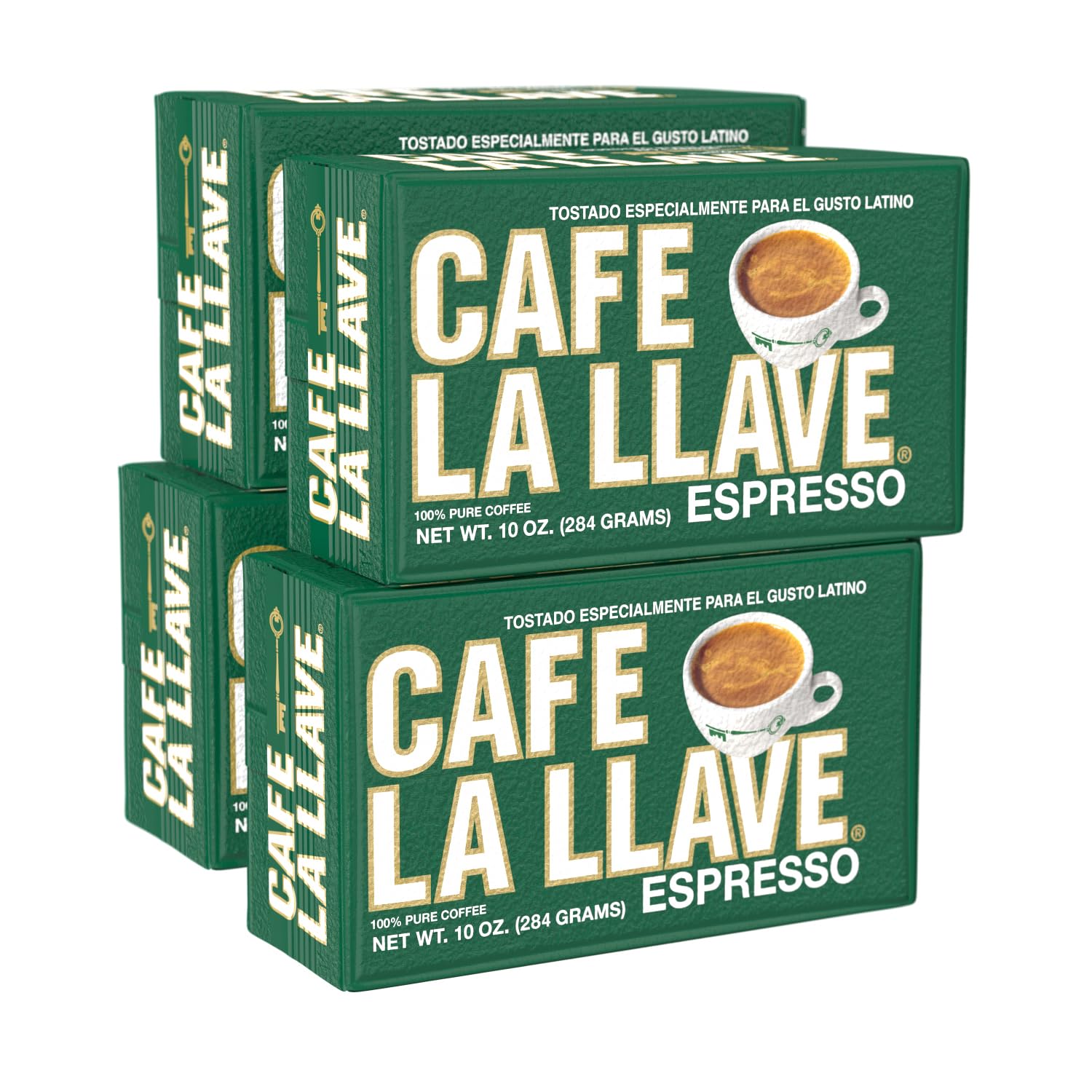 Cafe La Llave ladrillo frontal mostrando marca y empaque, conserva aroma