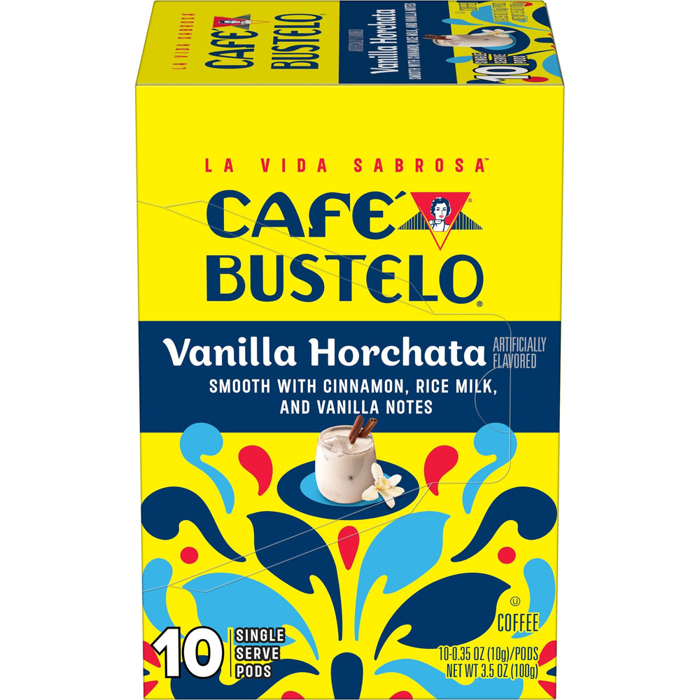 Café Bustelo cápsula en mano mostrando escala y portabilidad