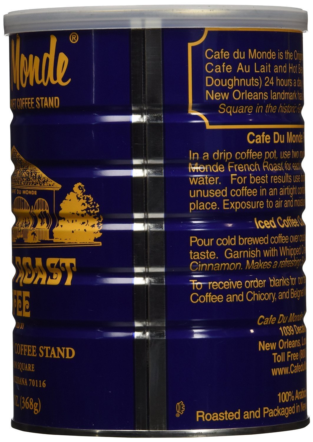 Cafe Du Monde primer plano del molido que resalta textura y cuerpo