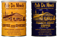 Cafe Du Monde lata frontal mostrando el diseño y protección del aroma