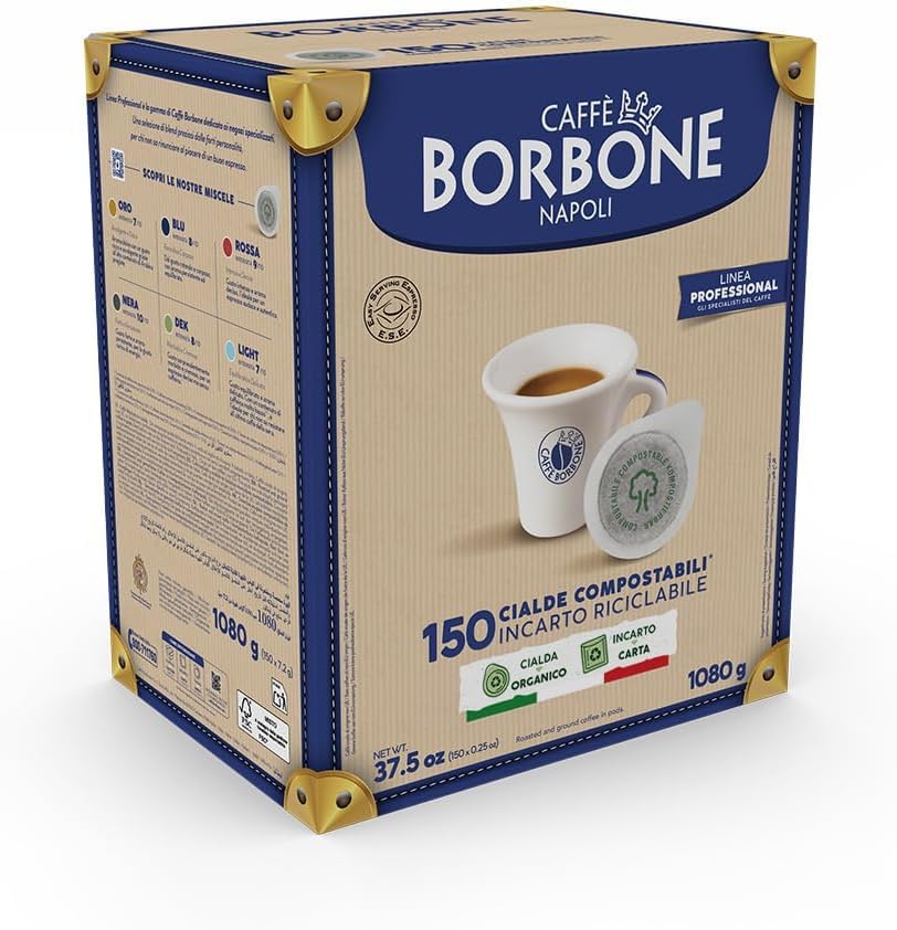 Caffè Borbone cápsulas abiertas mostrando 7 g de café listo