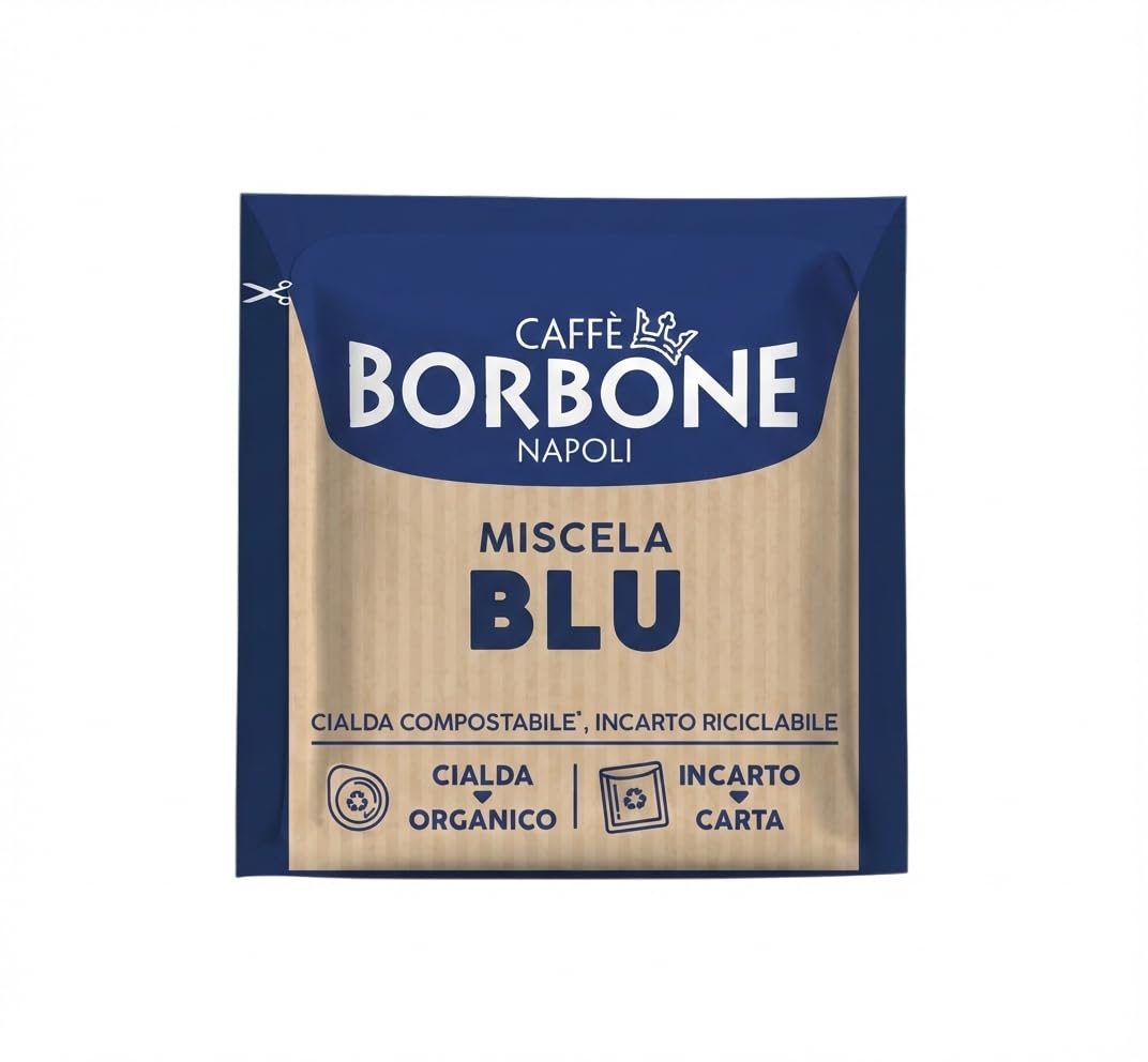 Detalle de una cápsula ESE Caffè Borbone mostrando filtro y conveniencia de uso