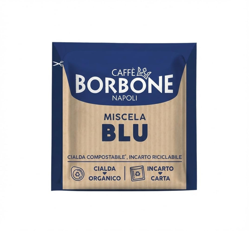 Detalle de una cápsula ESE Caffè Borbone mostrando filtro y conveniencia de uso