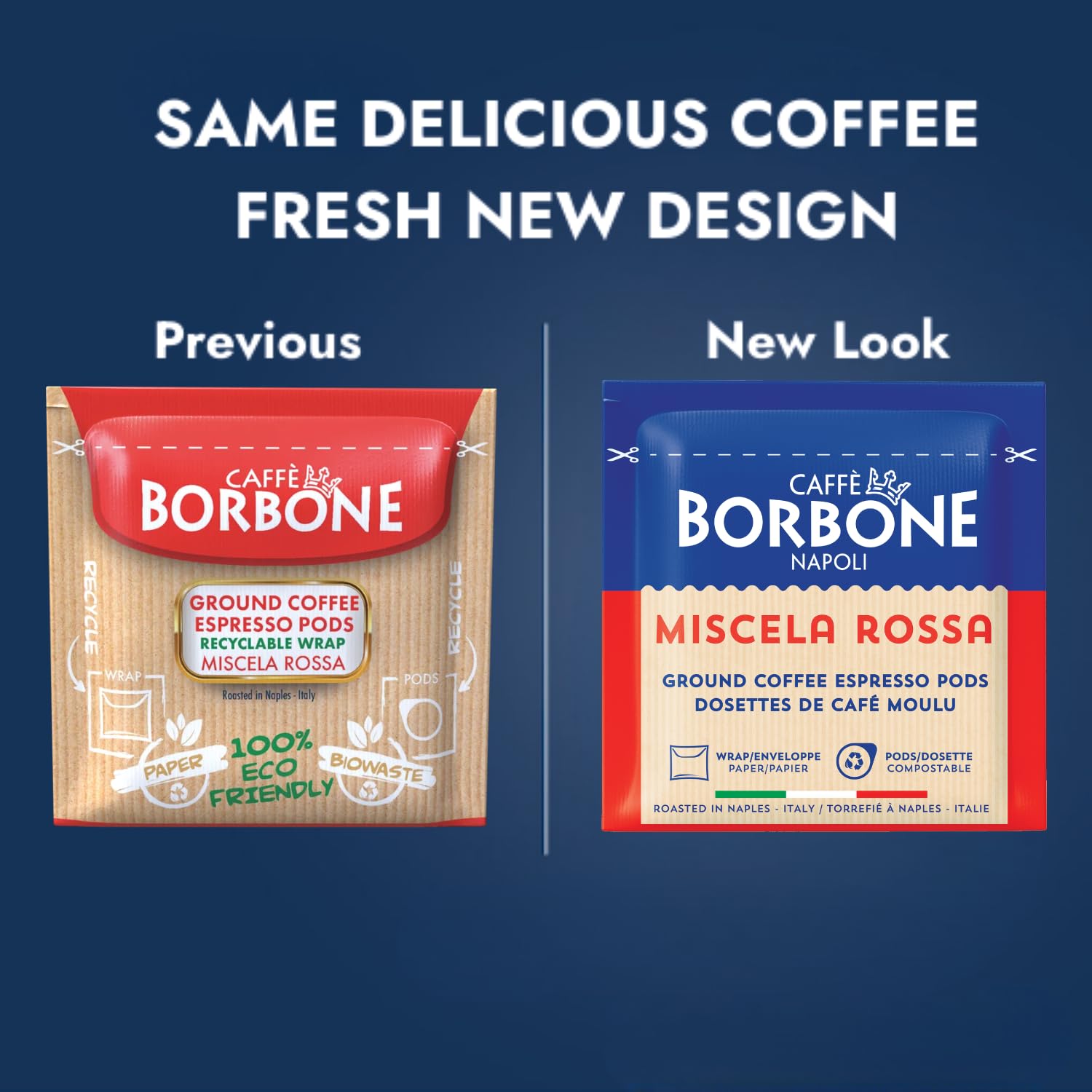 Caffè Borbone taza espresso con crema espesa y aspecto apetecible