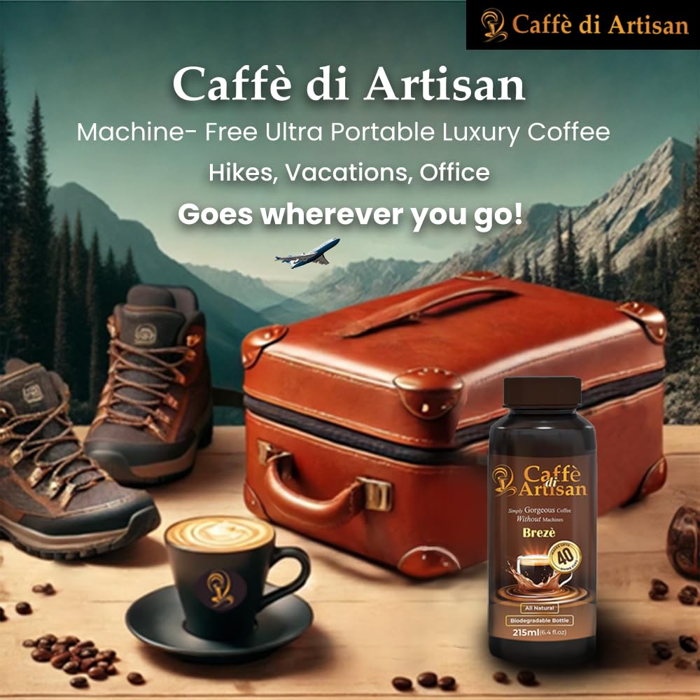 Caffè di Artisan etiqueta con ingredientes y datos de sostenibilidad claros
