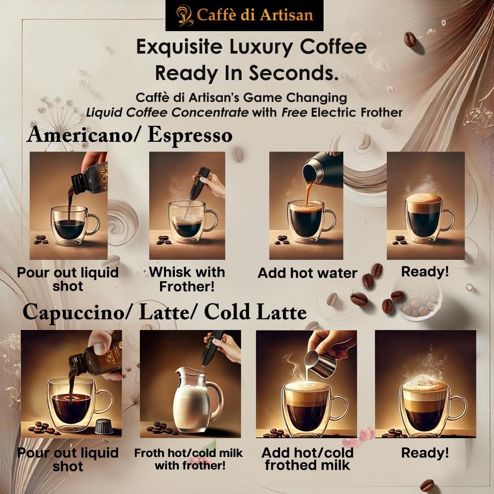 Caffè di Artisan primer plano del concentrado para apreciar textura y color