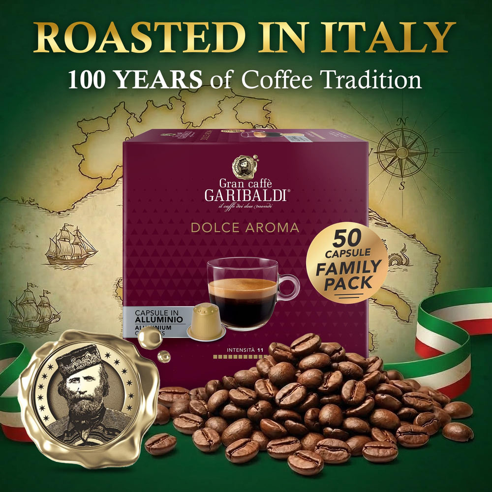 Caffè Garibaldi espresso con crema espesa y beneficio sabor equilibrado