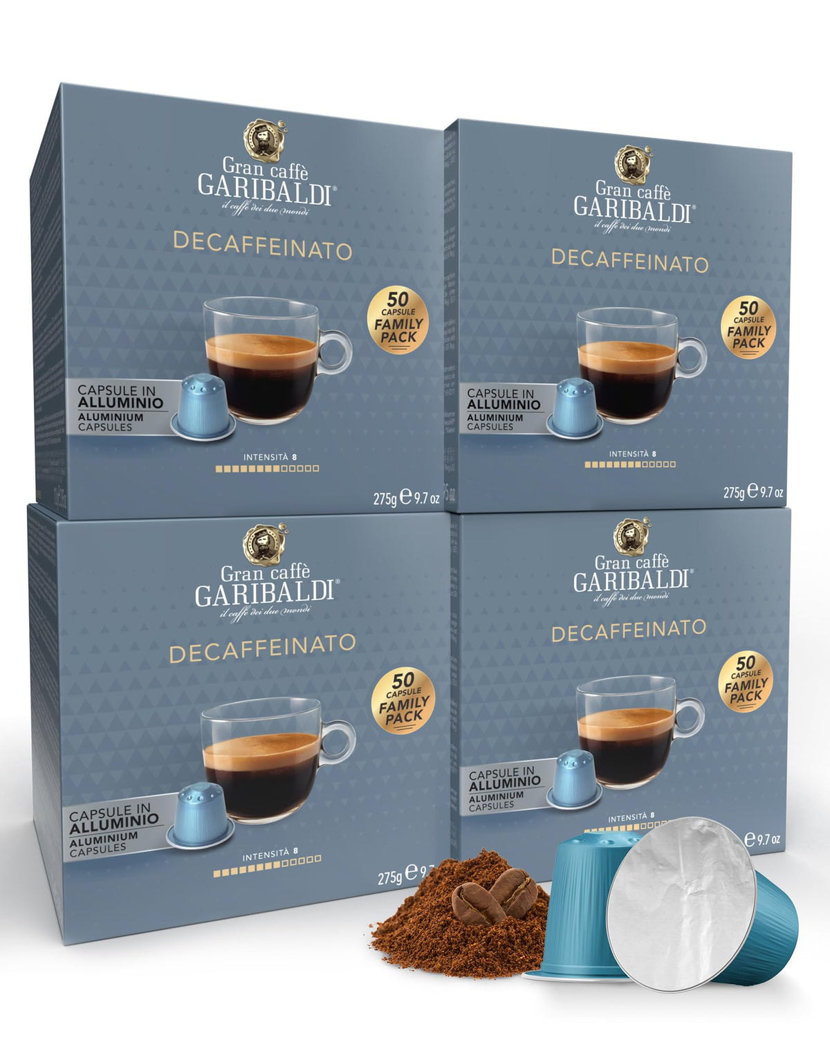 Caffè Garibaldi paquete 200 frontal muestra ahorro y conveniencia