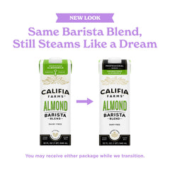 Califia Farms espuma de latte perfecta demostrando calidad barista