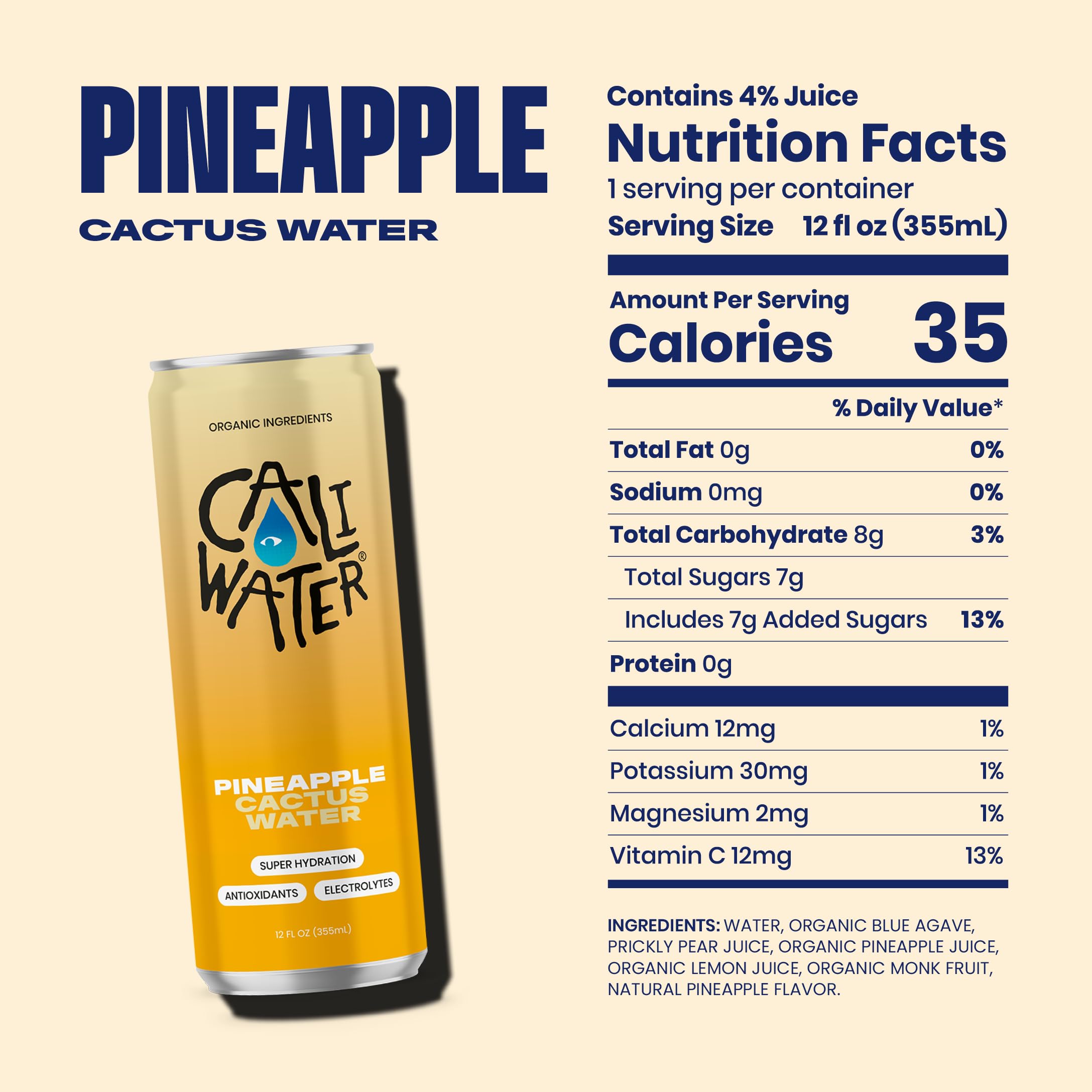 Caliwater en picnic estilo de vida saludable listA para beber y disfrutar