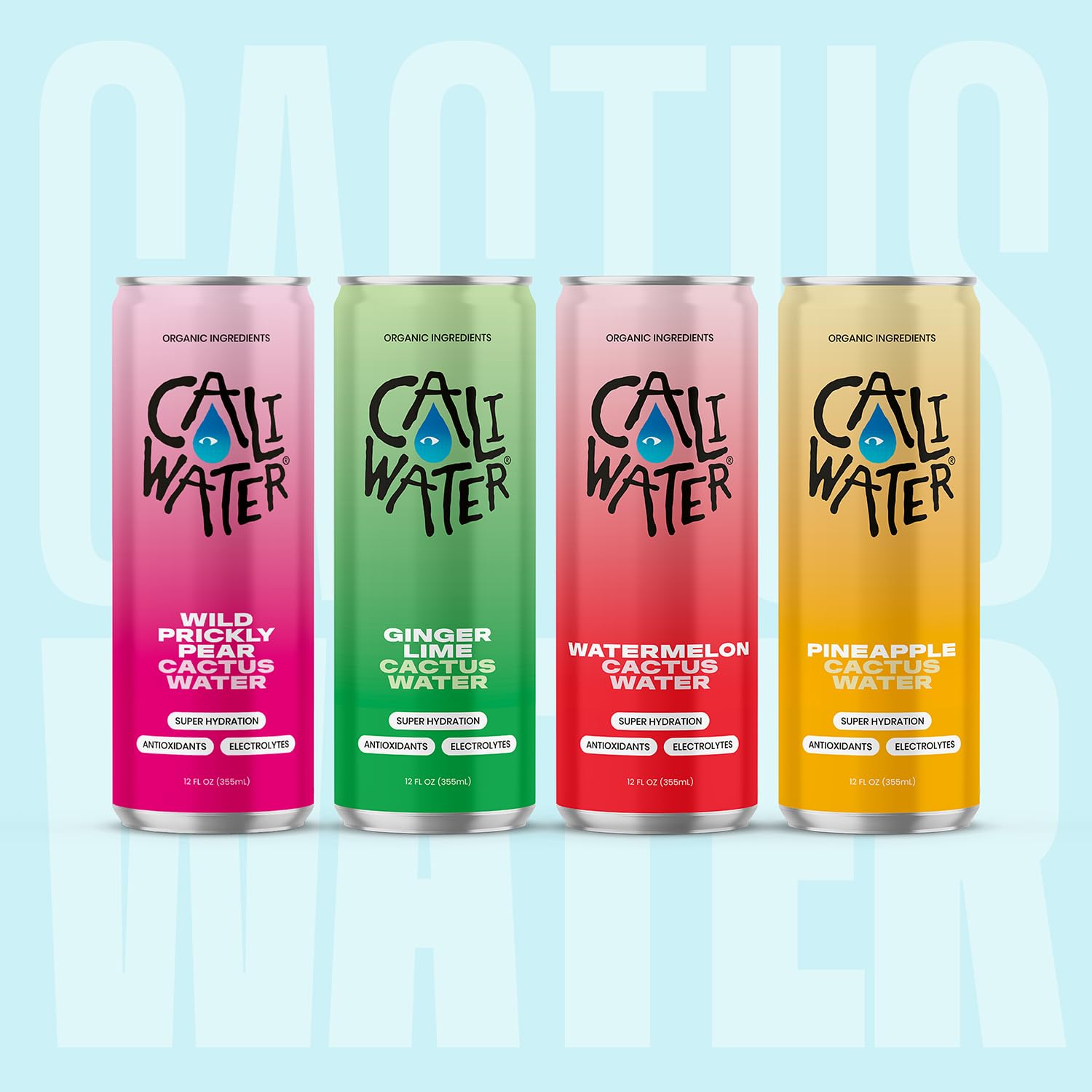 Caliwater lata Ginger Lime destacando sabor especiado y refrescante
