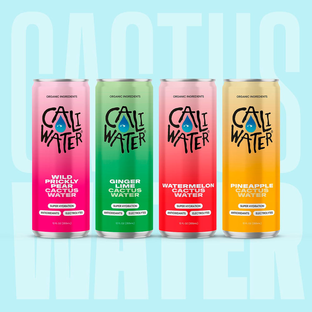 Caliwater lata Ginger Lime destacando sabor especiado y refrescante