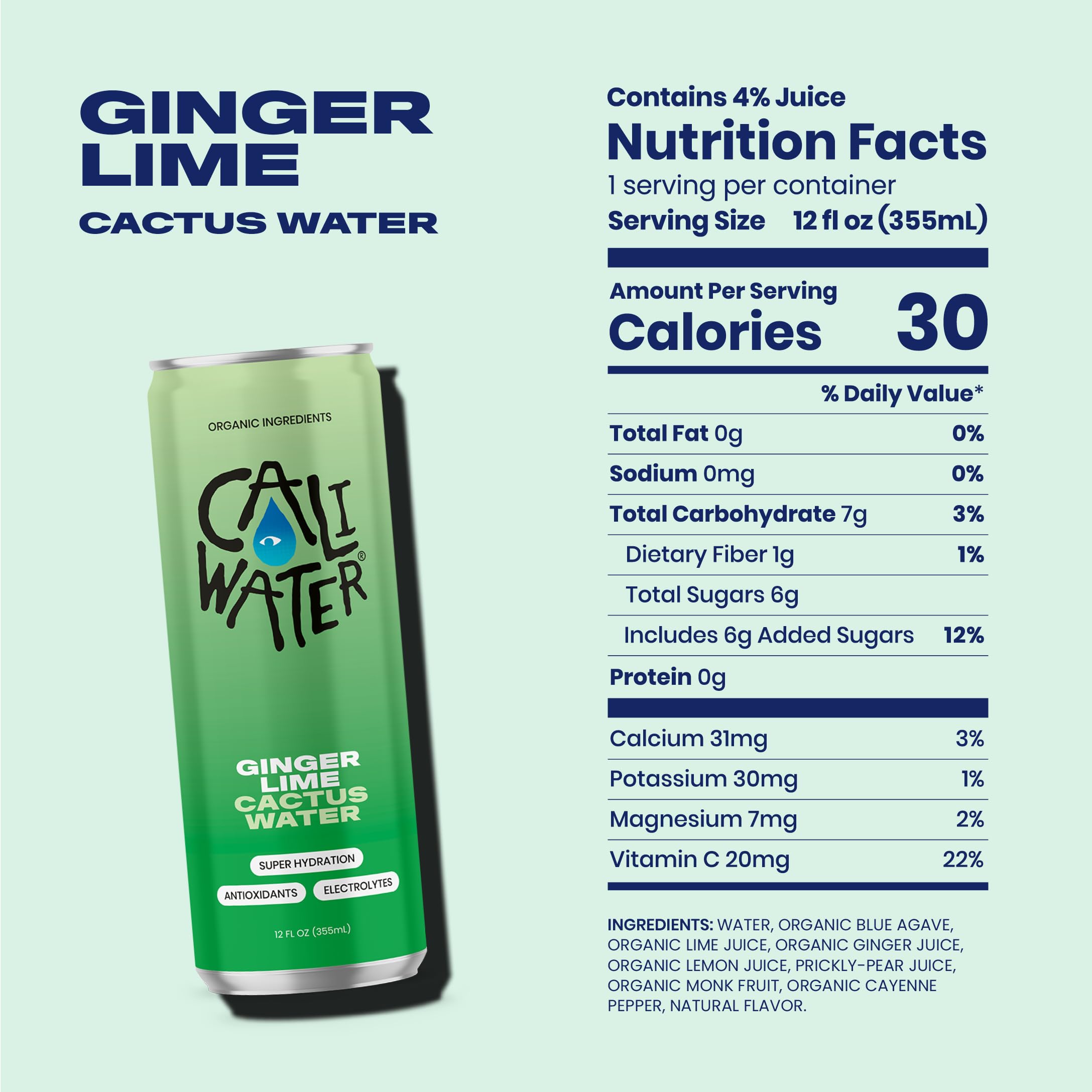 Caliwater lata Watermelon resaltando frescura y baja caloría