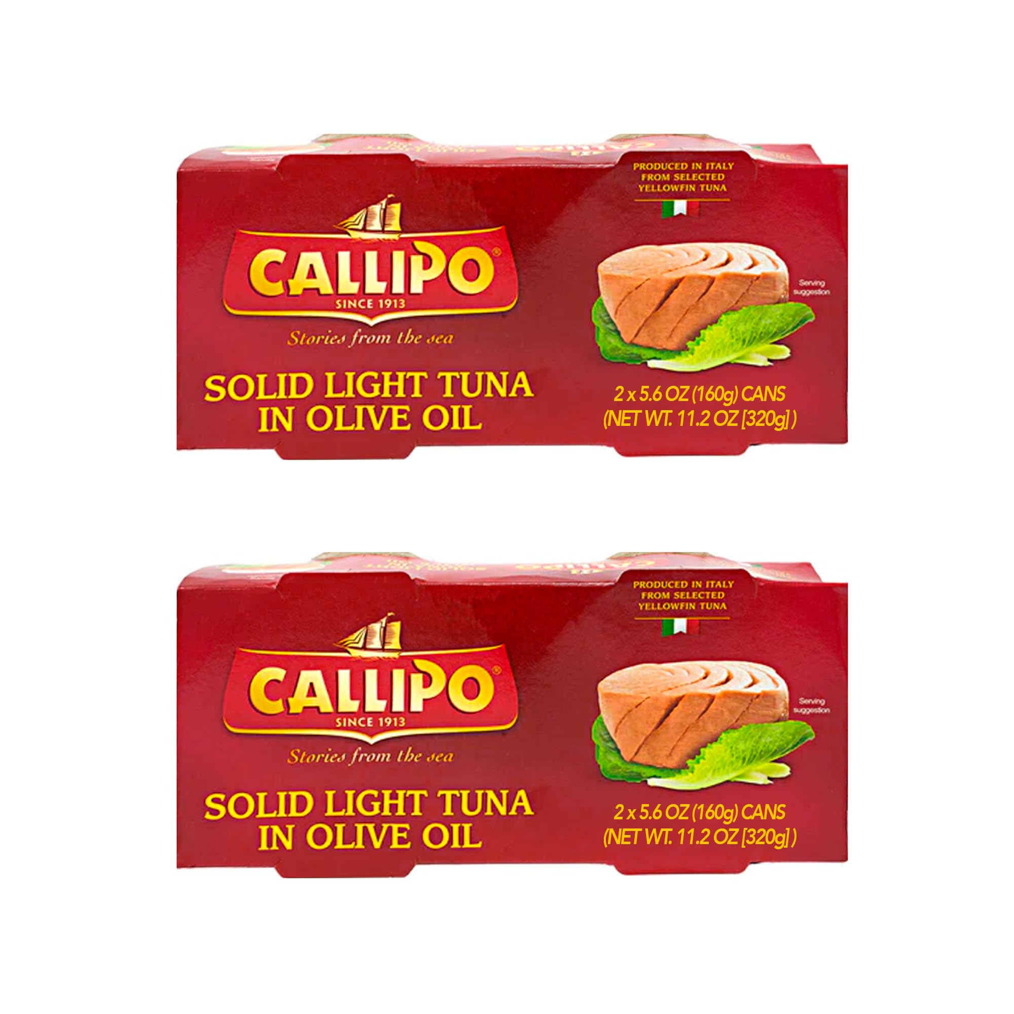 Callipo lata frontal mostrando el diseño y conveniencia para almacenamiento