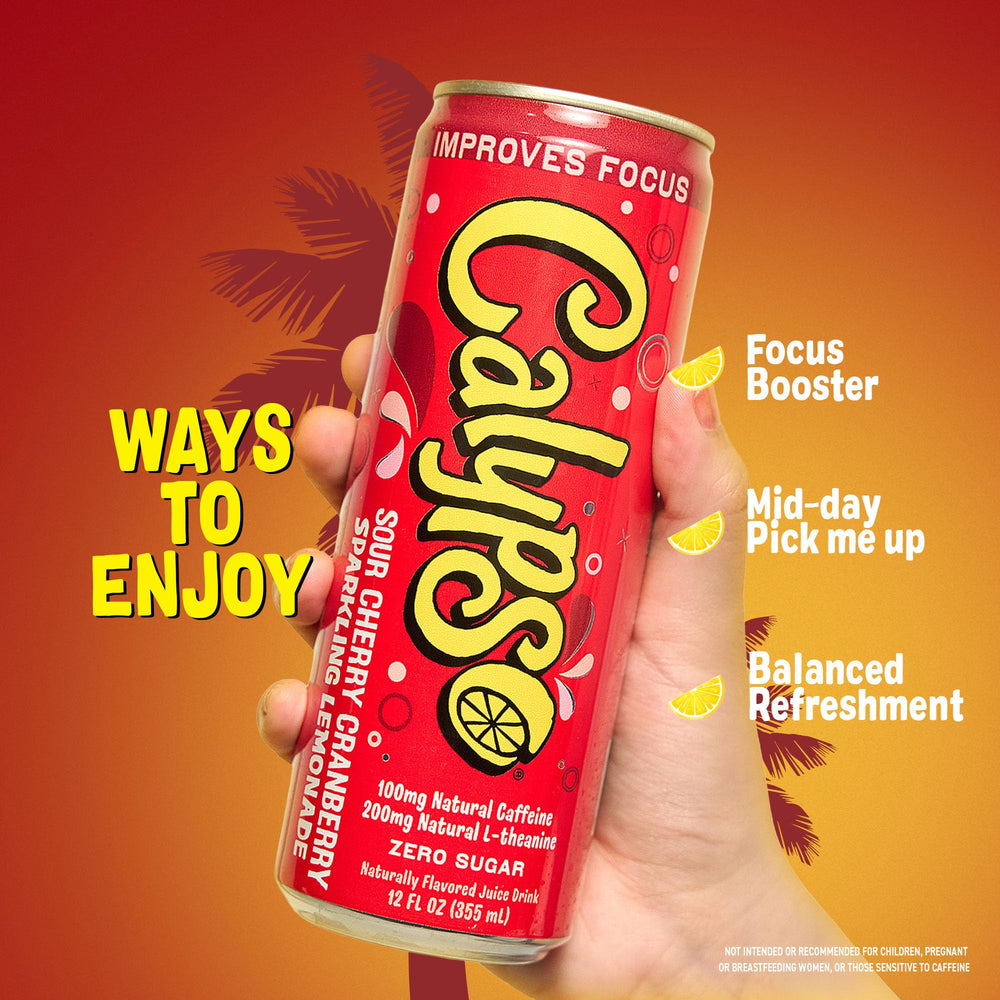Calypso lata en mano para comparar tamaño y llevar fácil