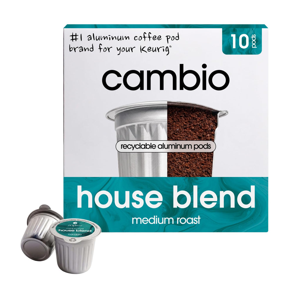 Cambio Roasters frontal del paquete de 10 cápsulas mostrando sello reciclable y marca