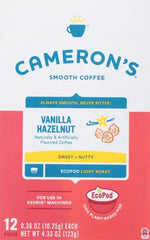 Cameron's Coffee detalle del filtro real en cápsula, reducción de plástico