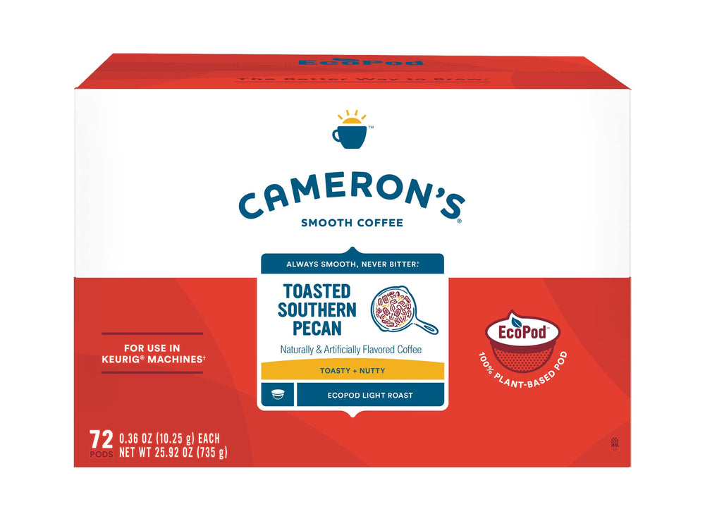 Cameron's frontal del empaque que muestra 72 cápsulas y conveniencia