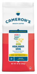 Cameron's bolsa frontal Highlander Grog mostrando diseño y beneficio saborado