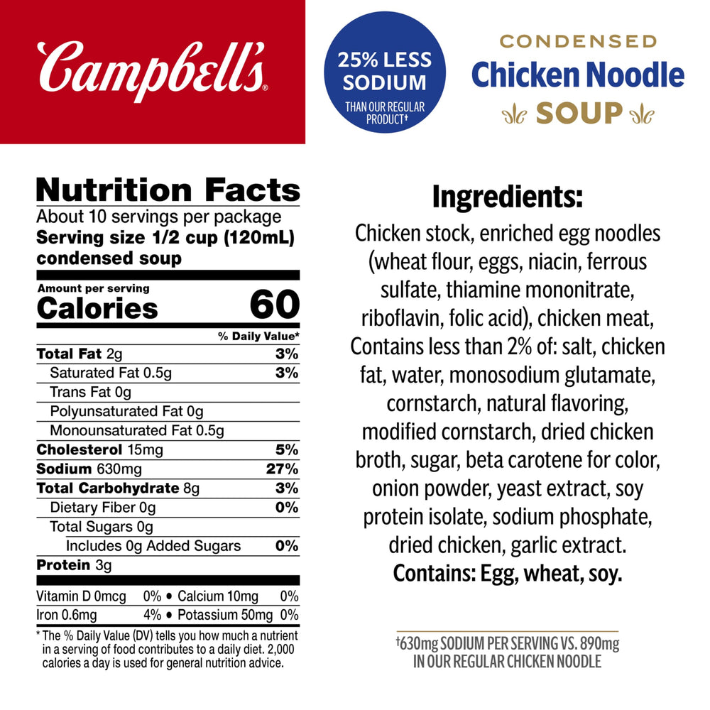 Campbell's detalle del caldo dorado mostrando textura y apetito