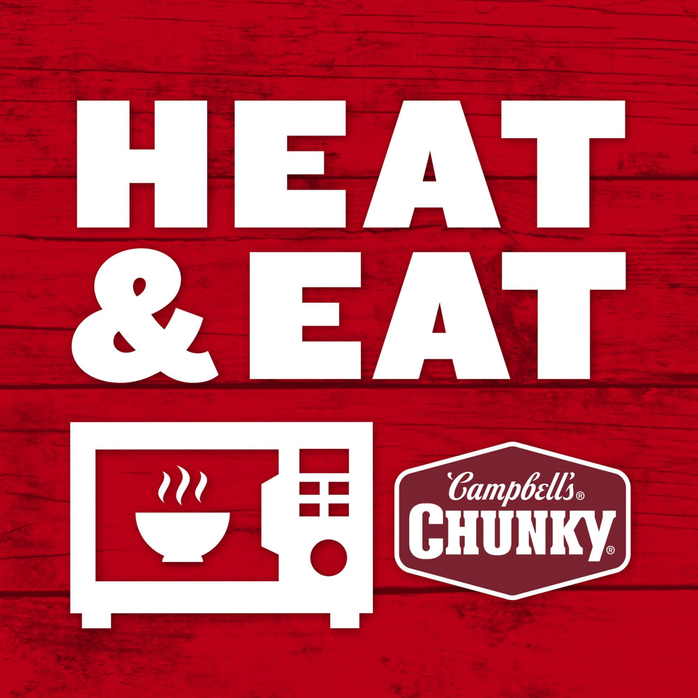 Campbell’s Chunky ingredientes principales: carne, papas y zanahorias, sabor robusto