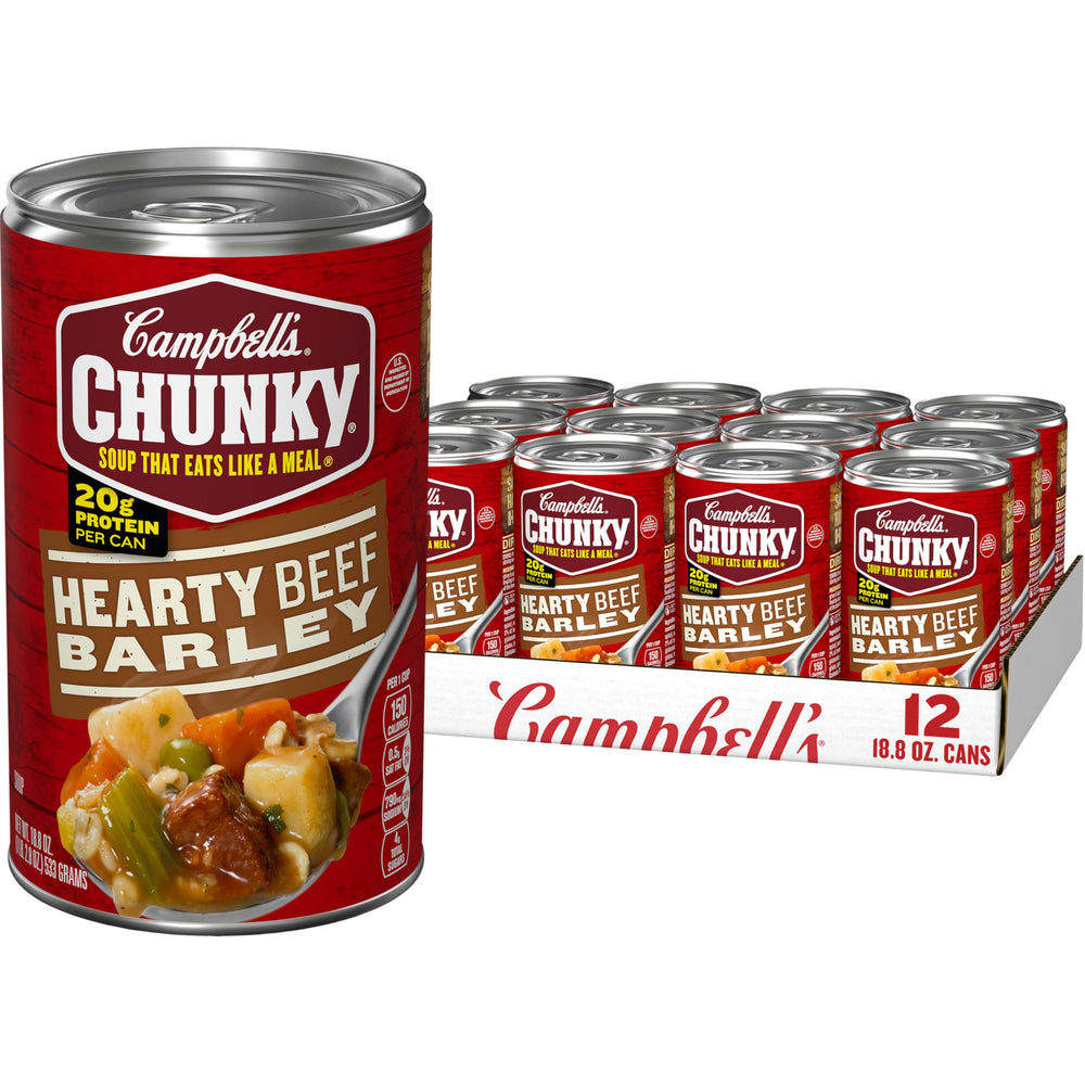 Campbell’s Chunky lata frente mostrando diseño y conveniencia