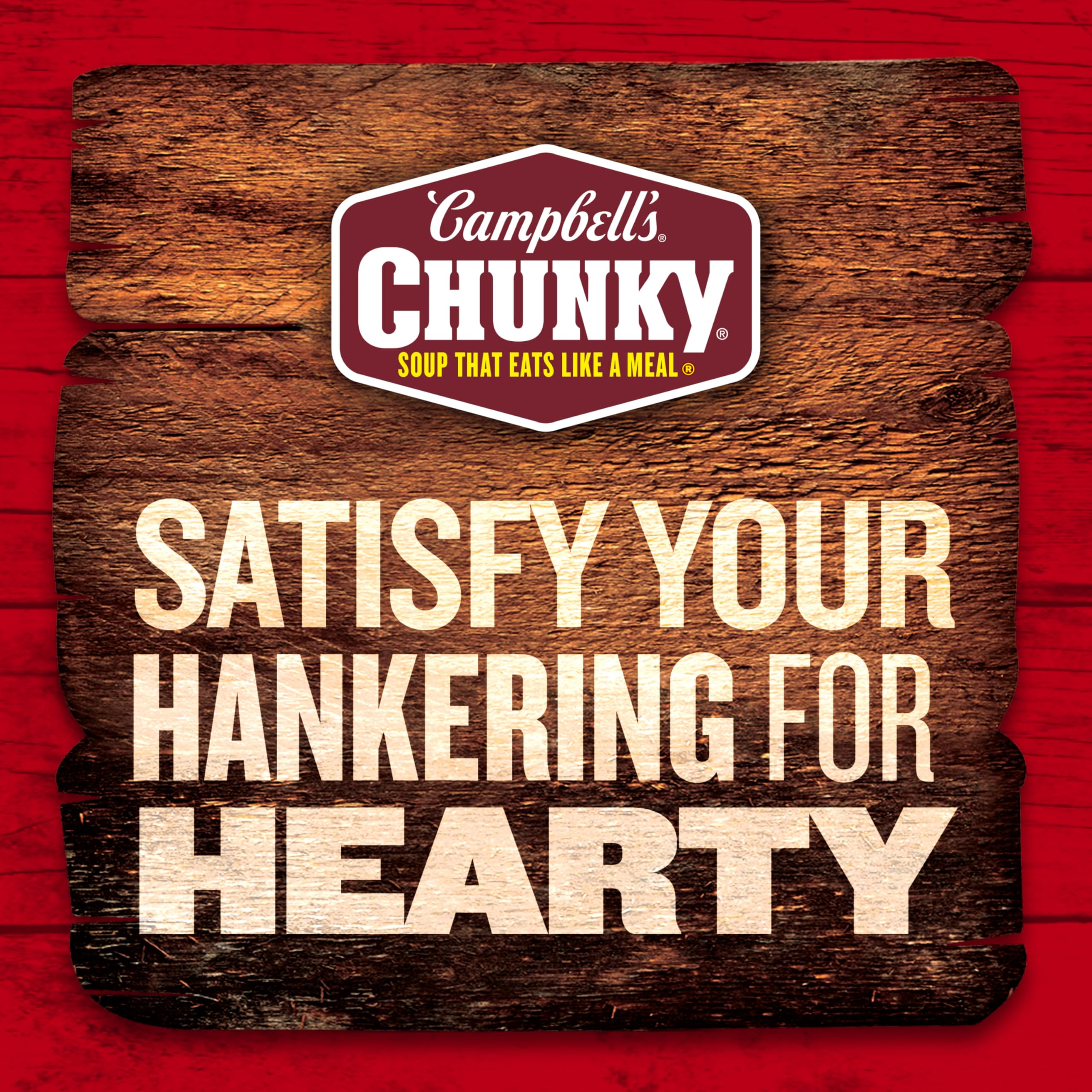 Campbell’s Chunky comparación de tamaño para visualizar porción