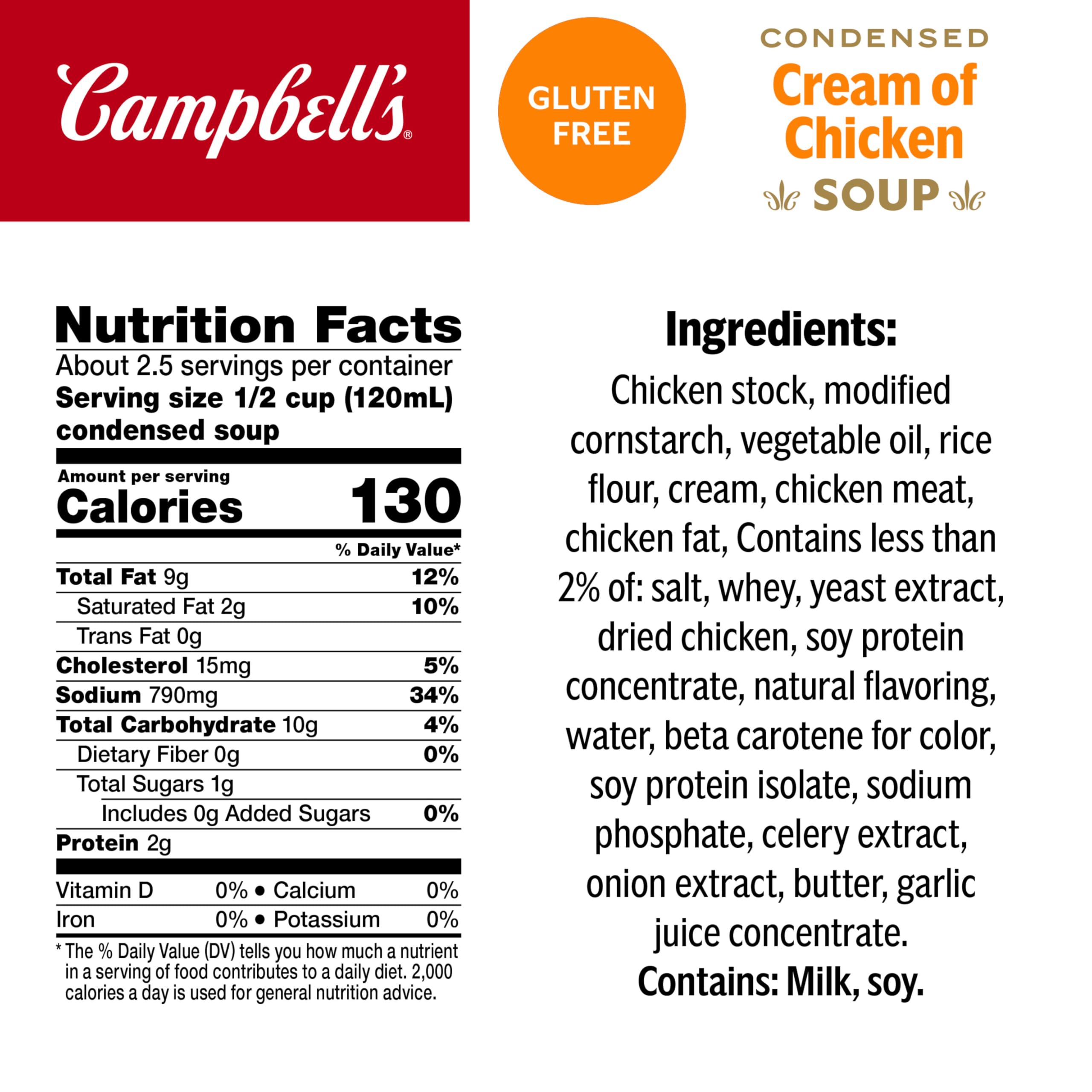 Campbell's textura cremosa en cuchara, riqueza y suavidad visual