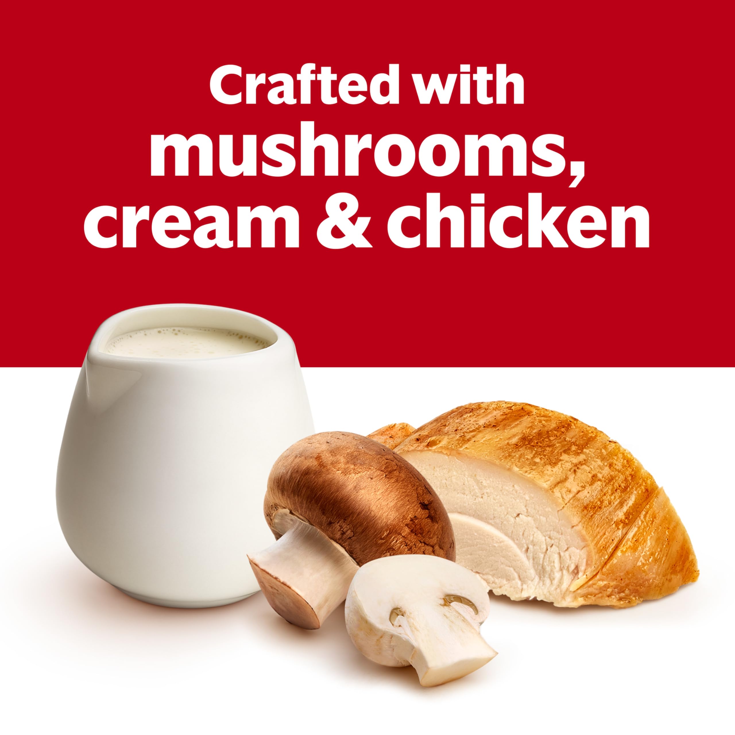 Campbell's sopa servida en plato, reconforta y facilita comidas