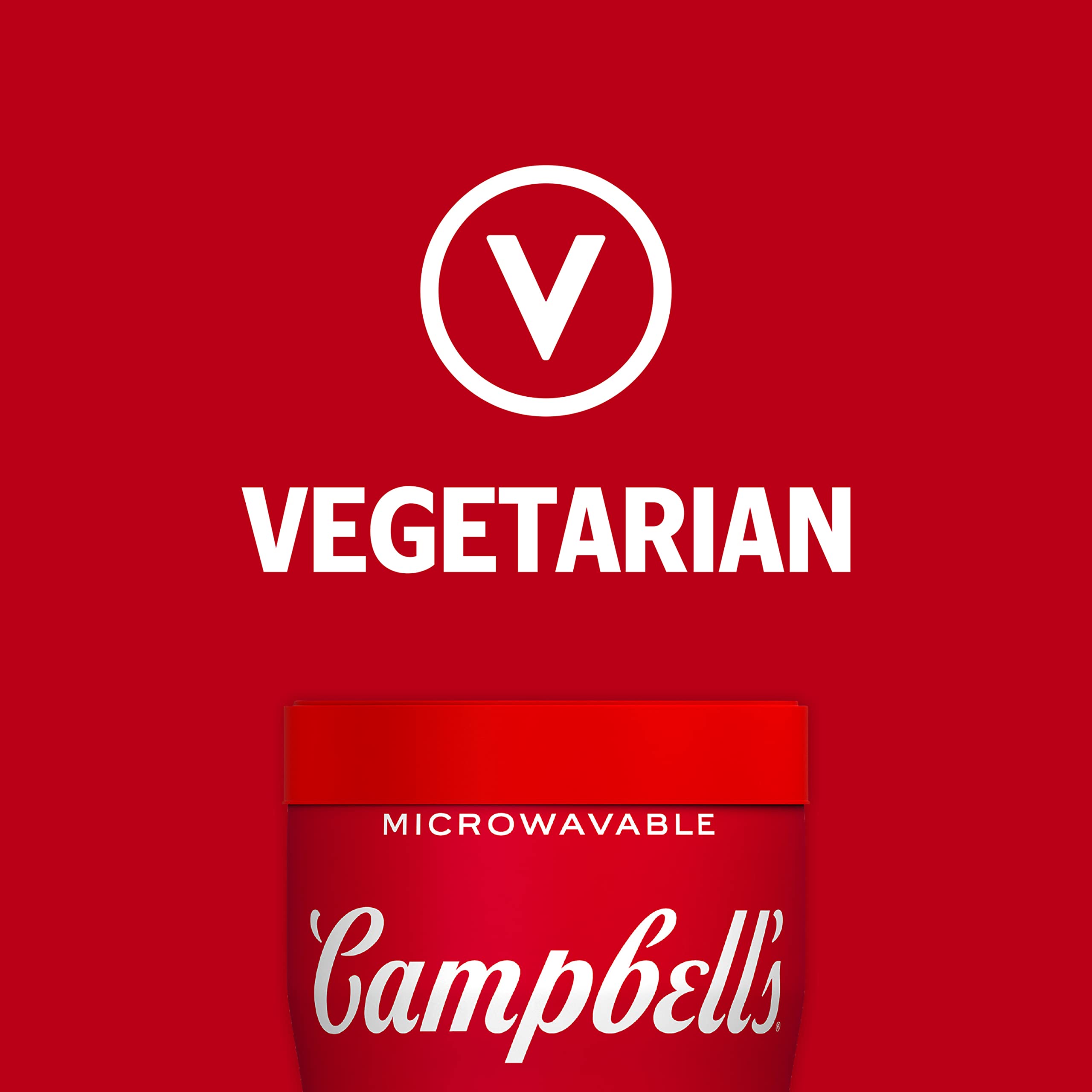 Campbell's etiqueta de ingredientes visible que aporta confianza y detalle