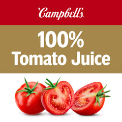 Campbell's lata abierta vertiendo en vaso para consumo inmediato