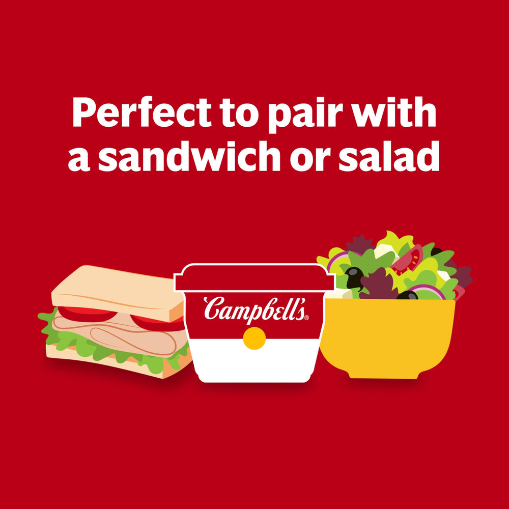 Campbell's paquete de cuatro tazones listo para llevar y almacenar