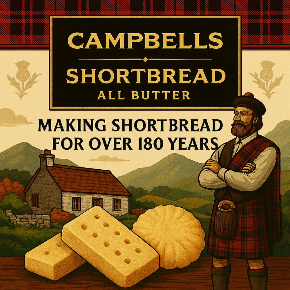 Campbells Shortbread ingredientes: mantequilla y harina que transmiten calidad artesanal