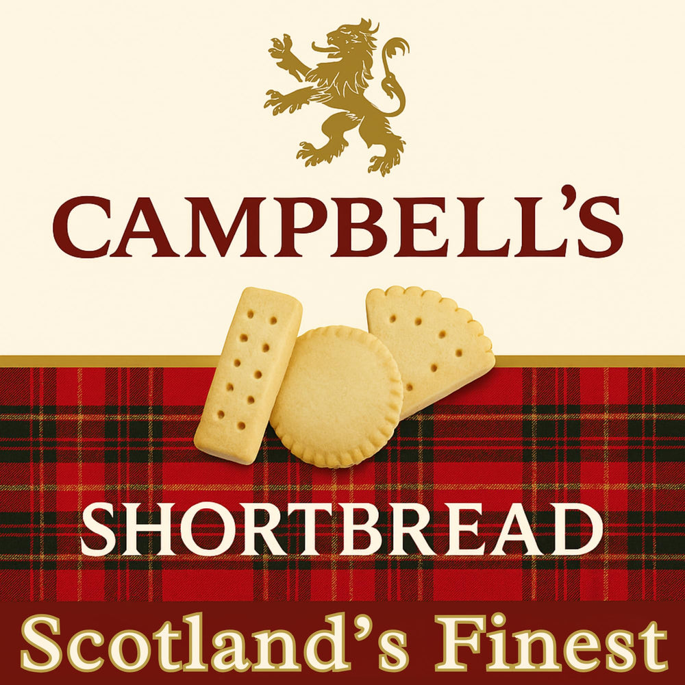 Campbells Shortbread lata envuelta como regalo lista para ocasiones especiales